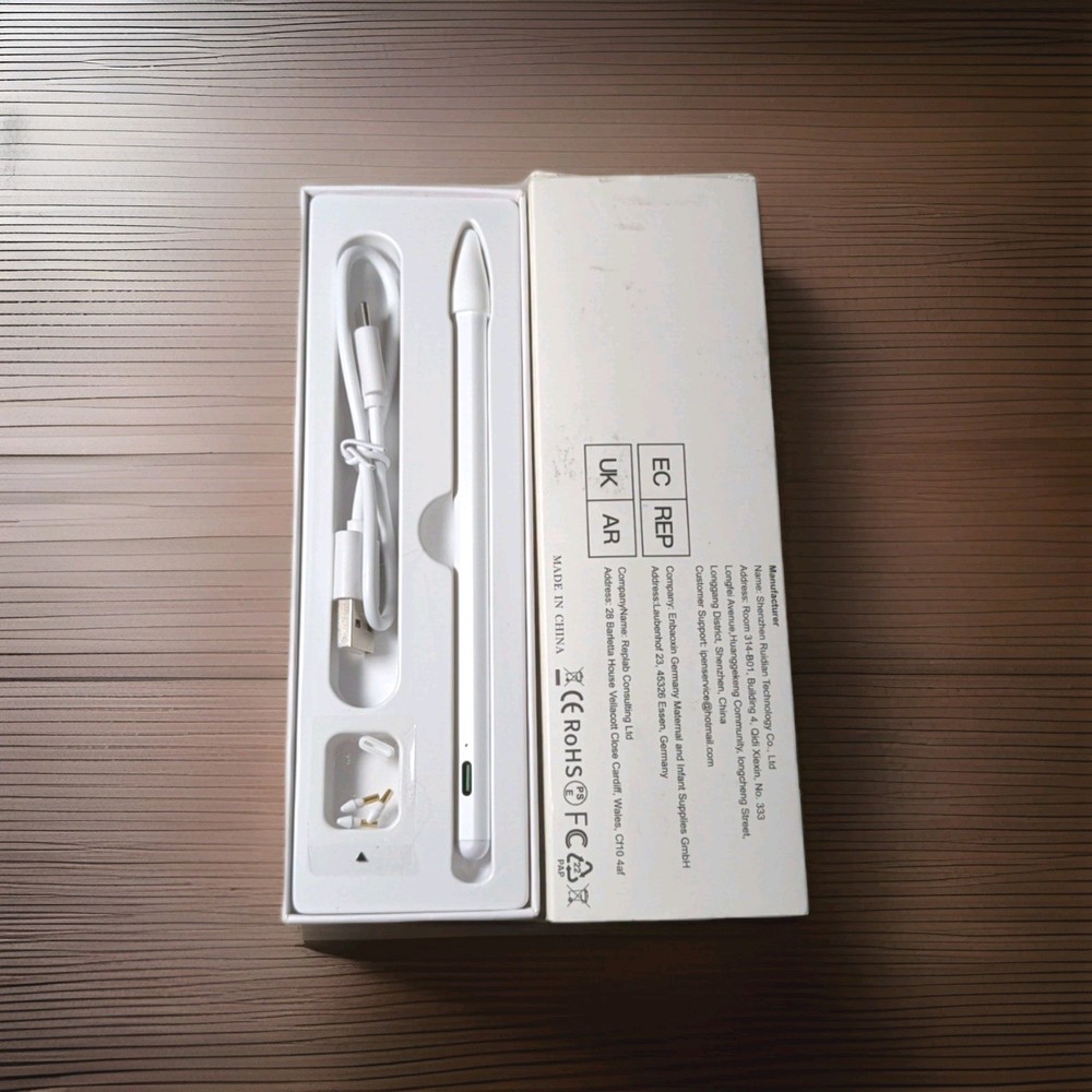 iPad Stylus Pen with Replacement Tips Cover Battery Powered Bluetooth Connection
