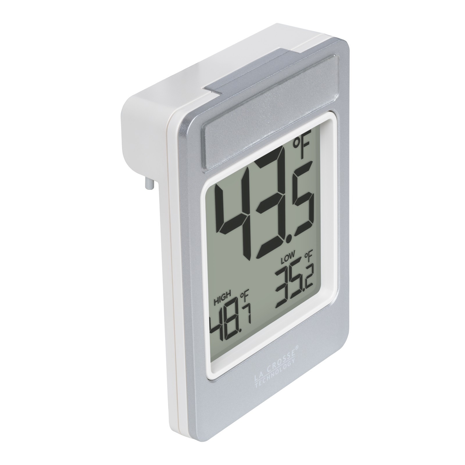 314-519 La Crosse Technology Digital Window Thermometer with Daily Records