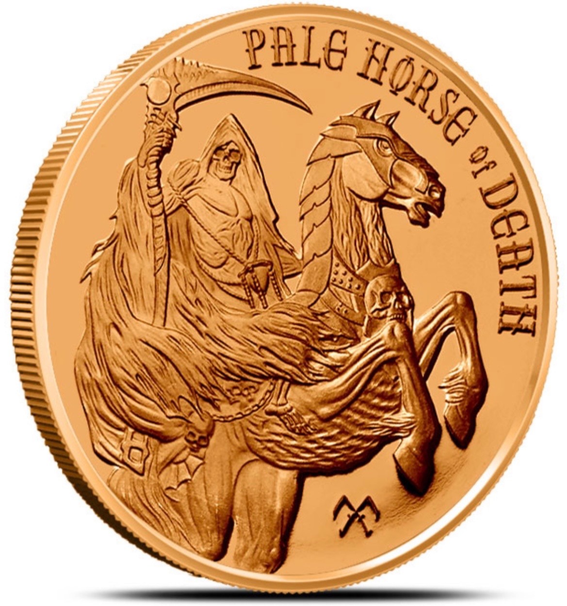 4 coin set .999 1 oz copper 4 Horsemen of the Apocalypse series from Provident