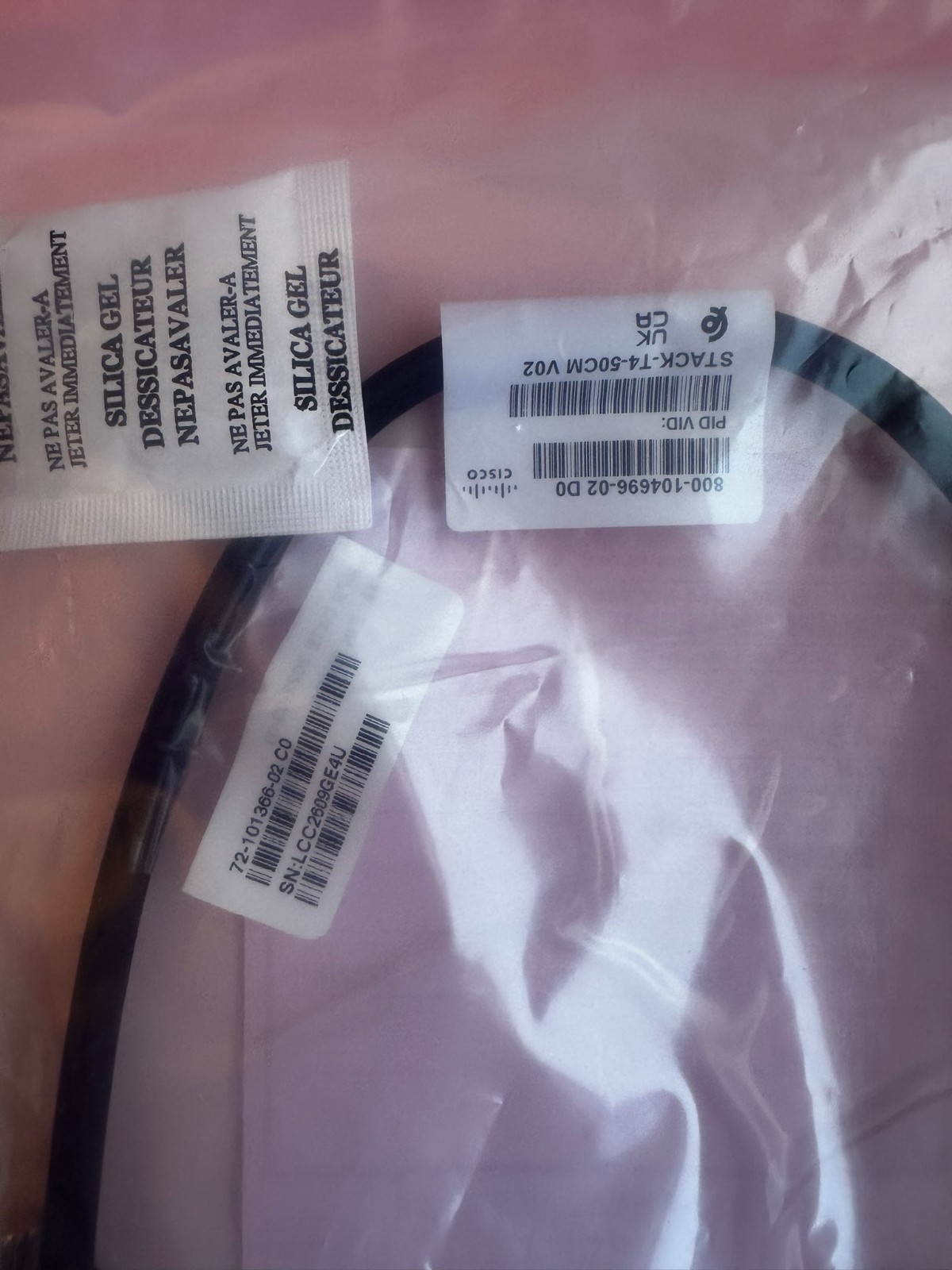 Cisco STACK-T4-50CM V02 Stacking Cable Brand New