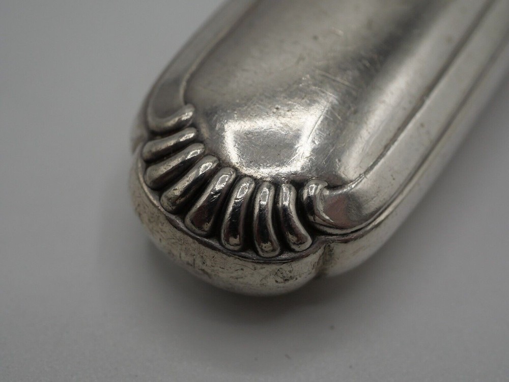PIE SERVER SILVER HANDLE MINERVA STAMP SHELL MODEL