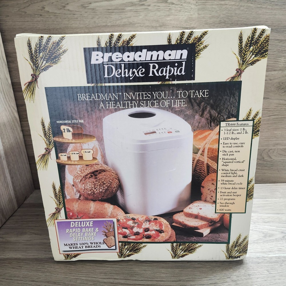 BREADMAN TR444 Deluxe Rapid Automatic Breadmaker Machine New