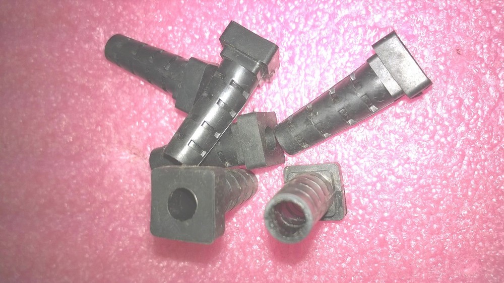 6 - ASTATIC HAND MICROPHONE CABLE GROMMETS .250 / 1/4" INSIDE NOS