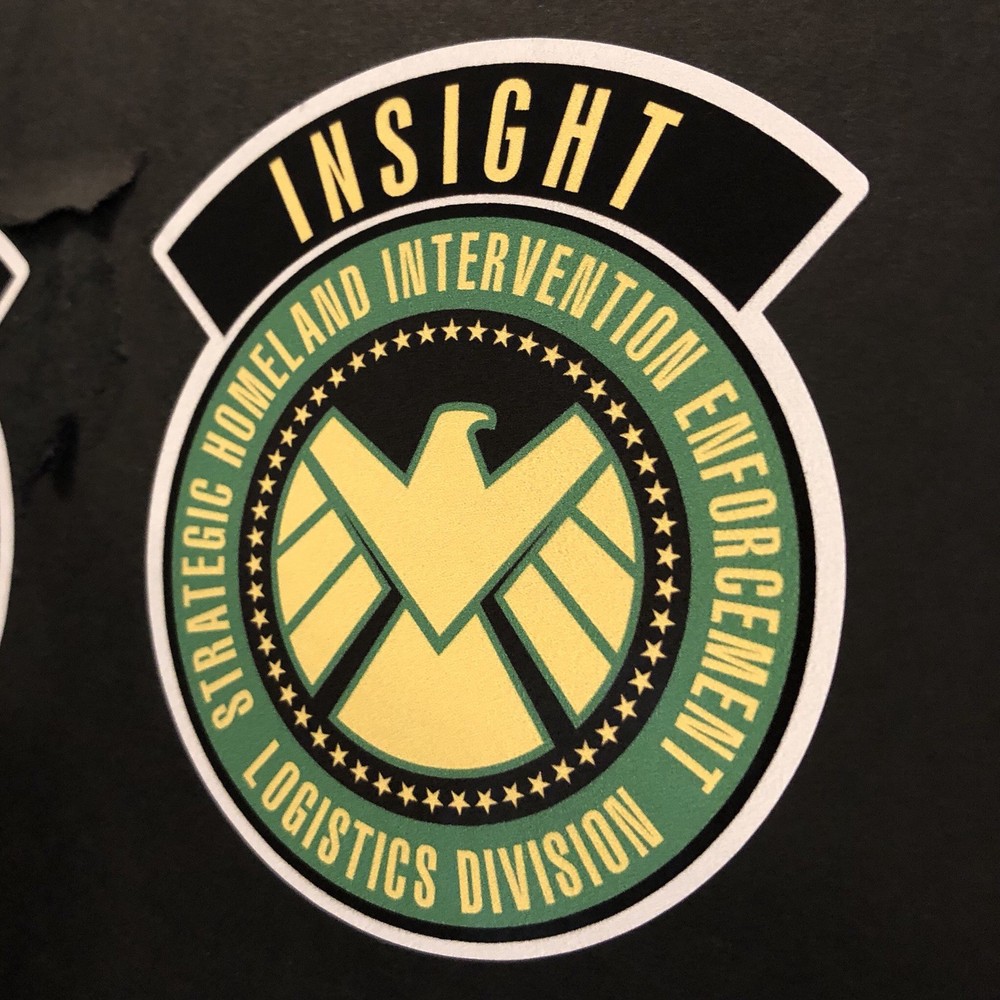 SHIELD • PROJECT INSIGHT STRIKE TEAM • SHOULDER DECALS • AGENT COSPLAY MARVEL •