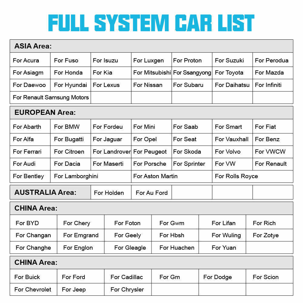 Ancel X7 Bidirectional All System OBD2 Scanner Car Diagnostic Tool Code Reader