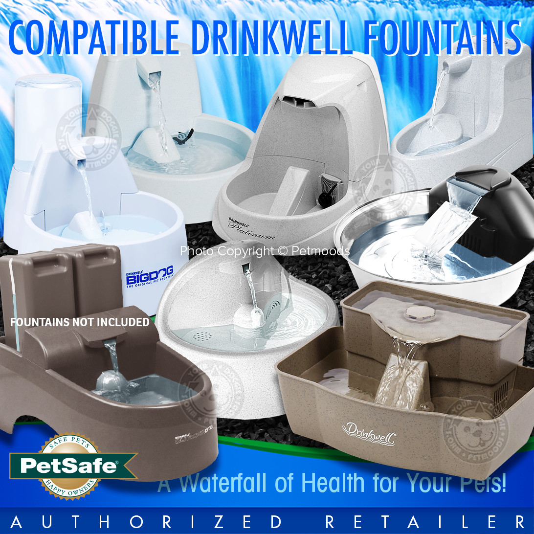 PetSafe Drinkwell Charcoal Filters Platinum Mini Zen Pet Fountains 12-Pack