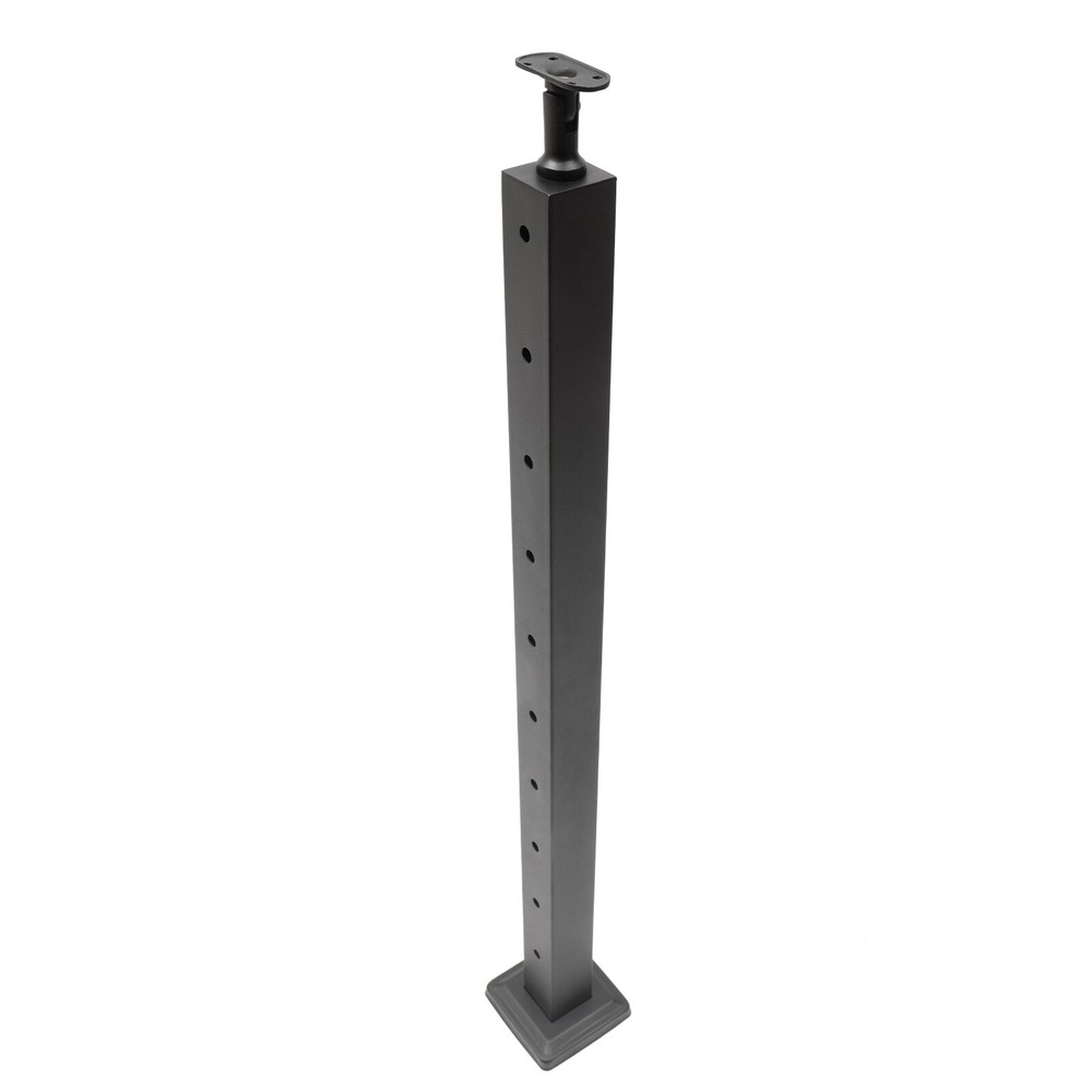 4PCS Cable Railing Posts Corner Post 36"x2"x2" Stainless Fence Posts Pre-drilled