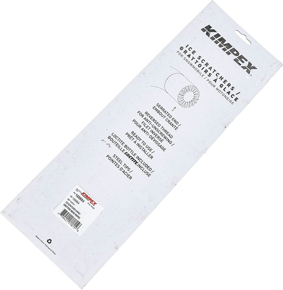 SNOWMOBILE 12 INCH ICE SCRATCHER SET KIMPEX