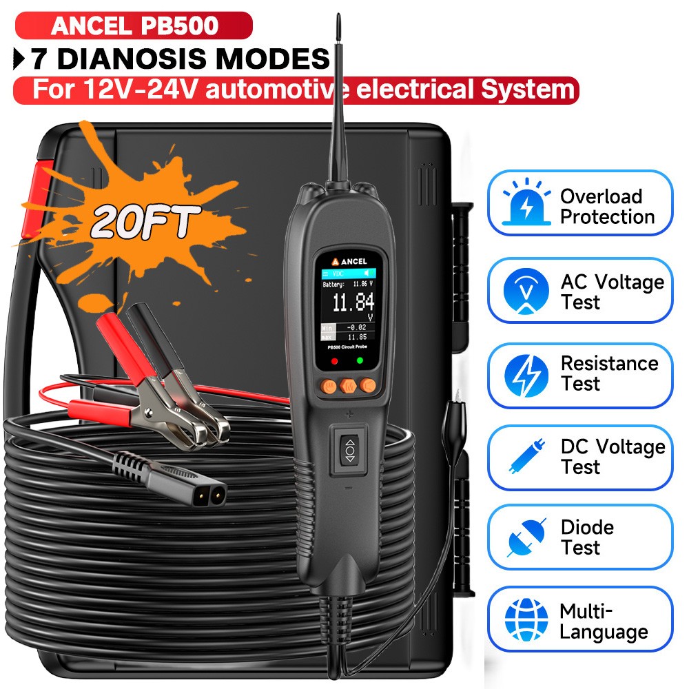 12V/24V Power Probe Circuit Tester Electrical Integrated System Diagnostic Test