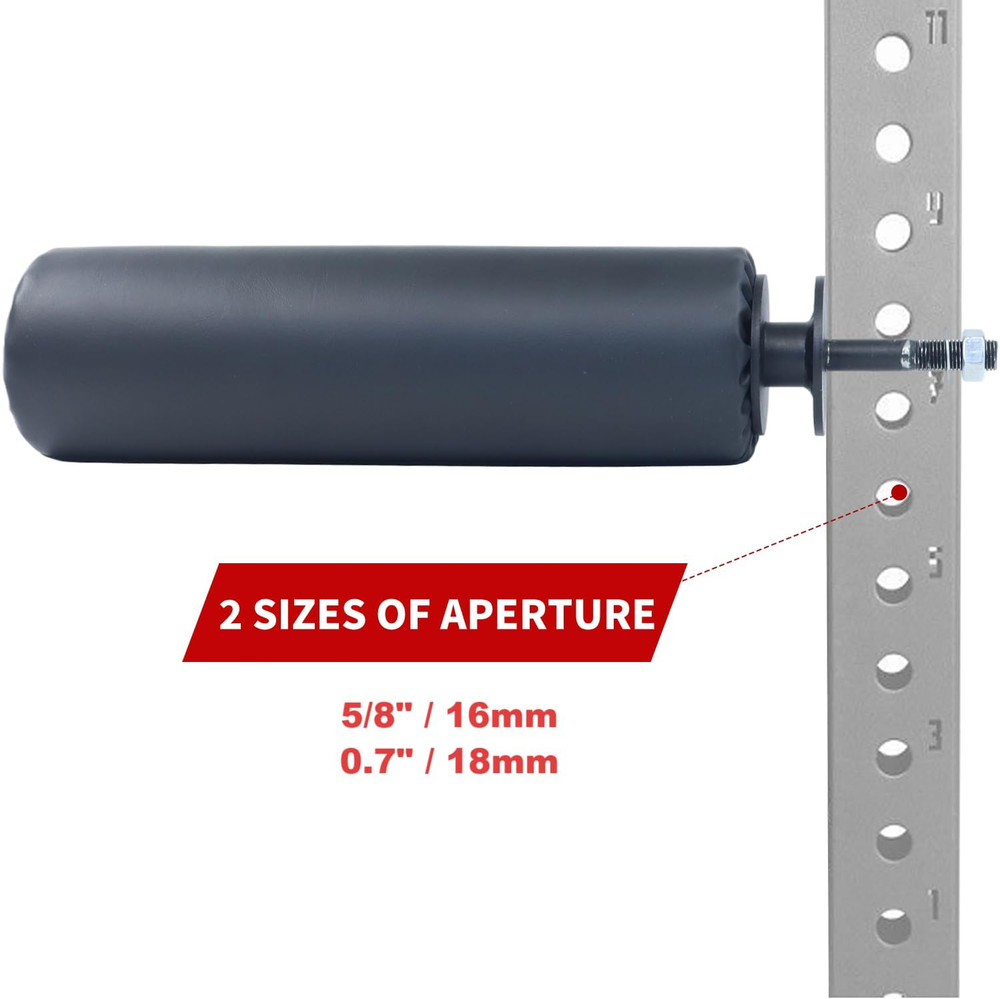 Single Leg Squat Roller/Nordic Hamstring Curl for Squat Rack Power Rack Attachme