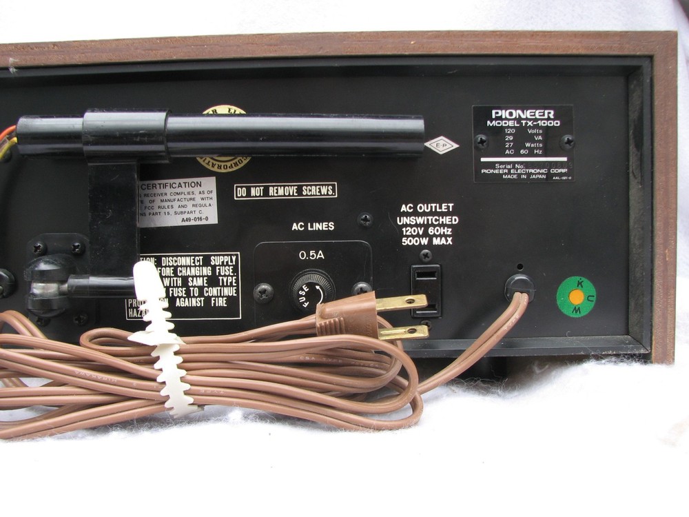 pioneer tx-1000 tuner