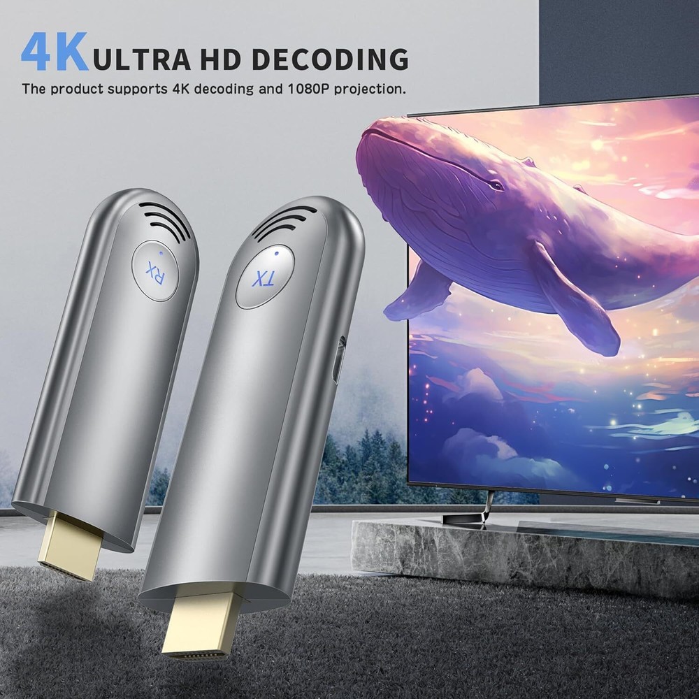 TPUFO Wireless HDMI Transmitter Receiver Plug & Play Extender