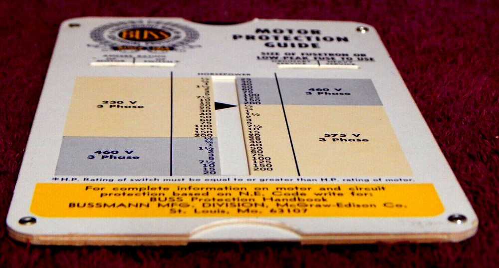 BUSS Motor Prtection Guide 1969