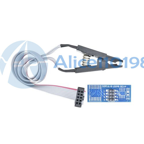 10PCS SOIC8 SOP8 Flash Chip IC Test Clips Socket Adpter BIOS/24/25/93 Programmer