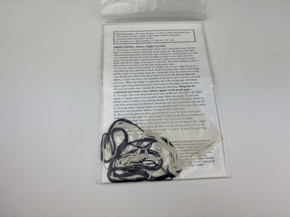 Threads Through Time Starry Night Coverlet Needlepoint Pattern Kit 6S