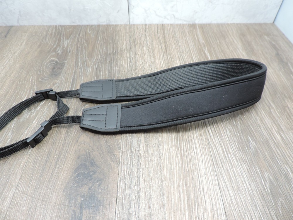 1.5" Black Neoprene Camera Strap 34" Length