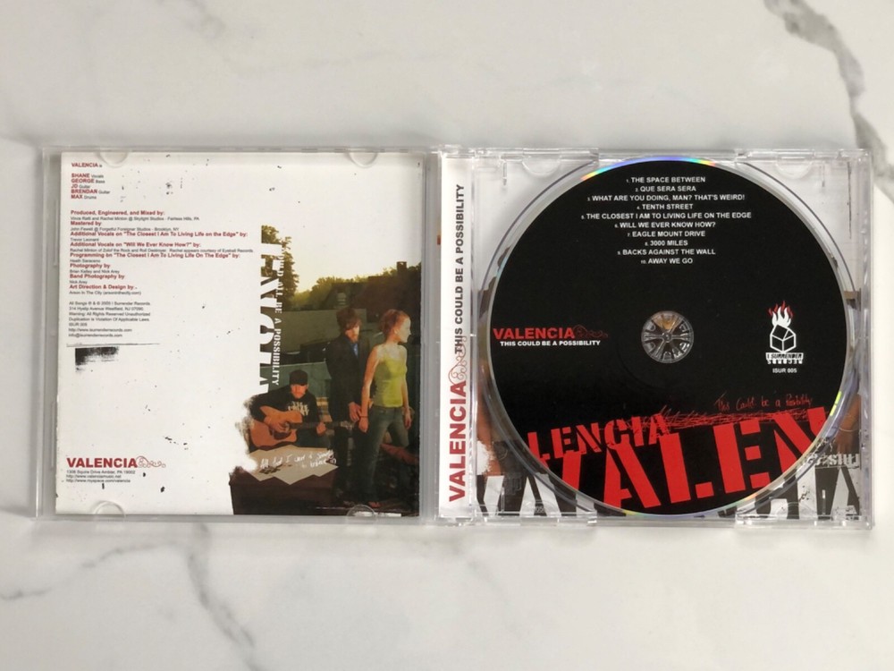Signed / Autographed Valencia This Could Be A Possibility Booklet + CD Rock Emo