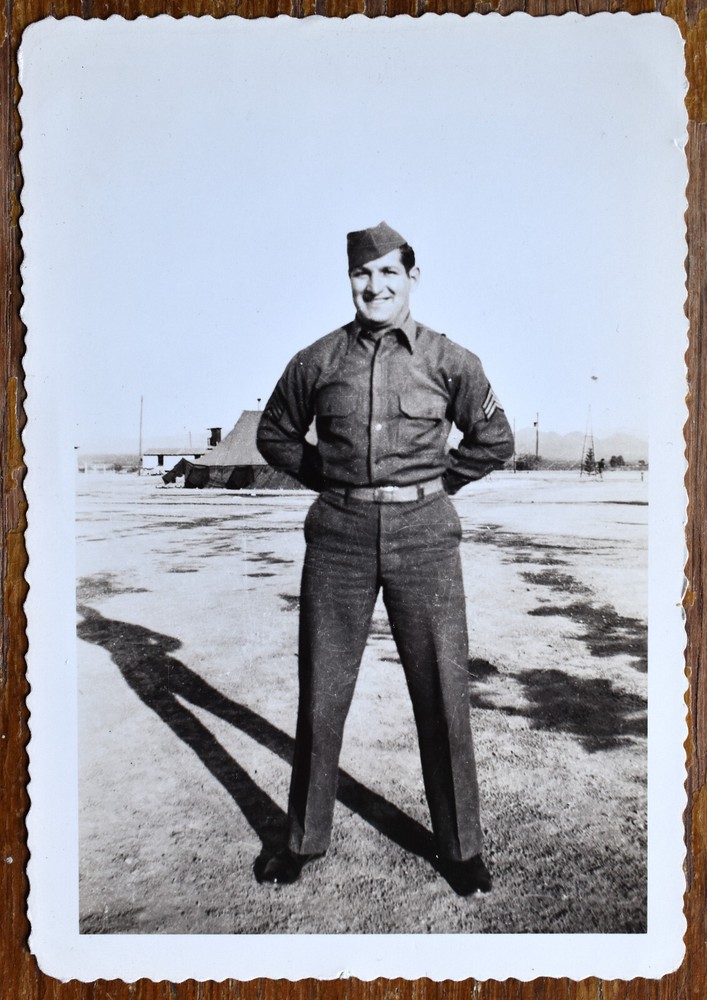 American army sergeant photograph, c. 1940s-1950s
