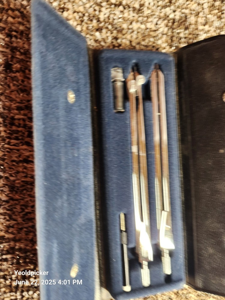 Vtg 1970s Keuffel & Esser Navigation Plotting Instrument Set with Case, Germany