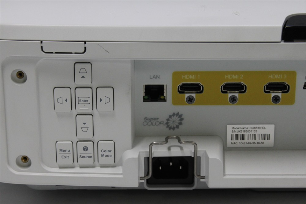 ViewSonic PRO8530HDL projector 182 Lamp Hours