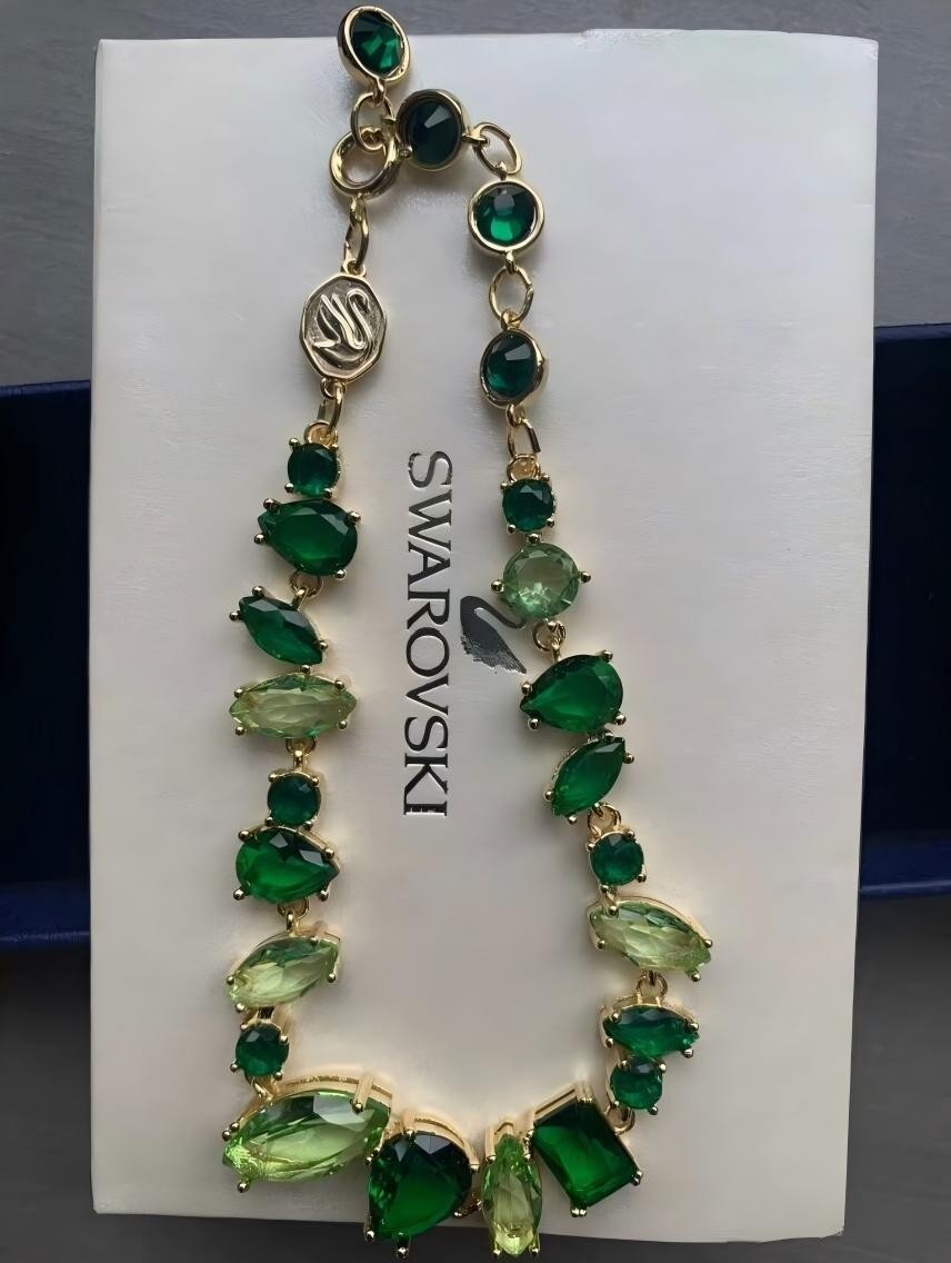 Swarovski GEMA Green Elegant Crystal Bracelet