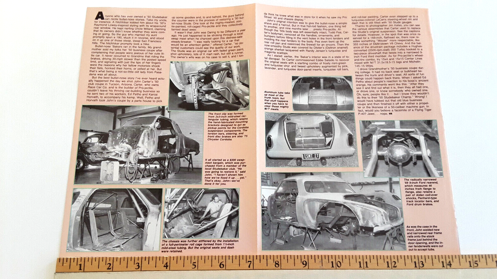 1950 STUDEBAKER CLUB COUPE ORIGINAL 1990 ARTICLE