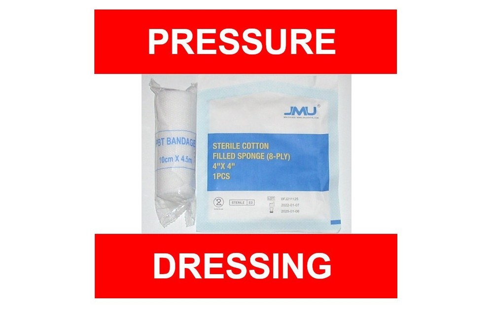 Emergency Bleed Control and basic first aid Kit.