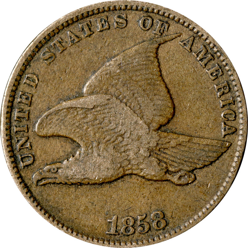 1858SL Flying Eagle Cent