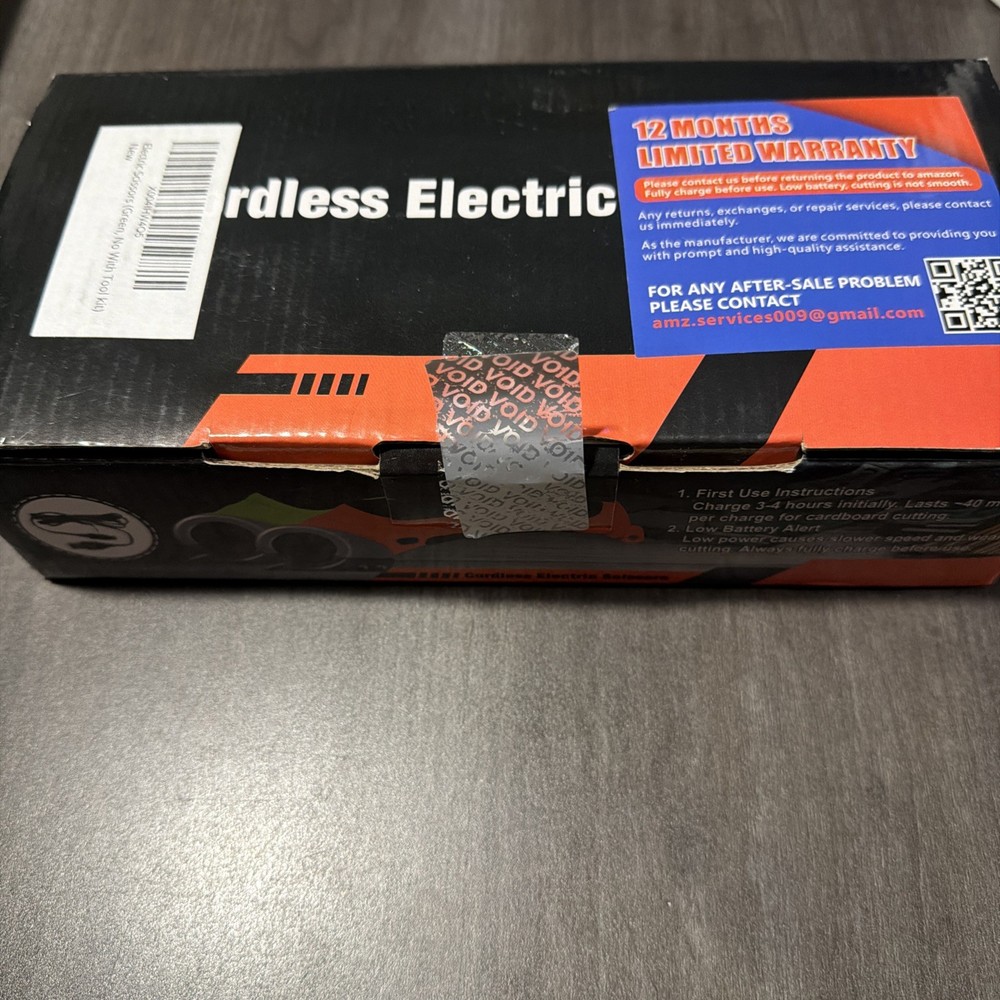 Electric Cordless Scissors Set with Replacement Blade