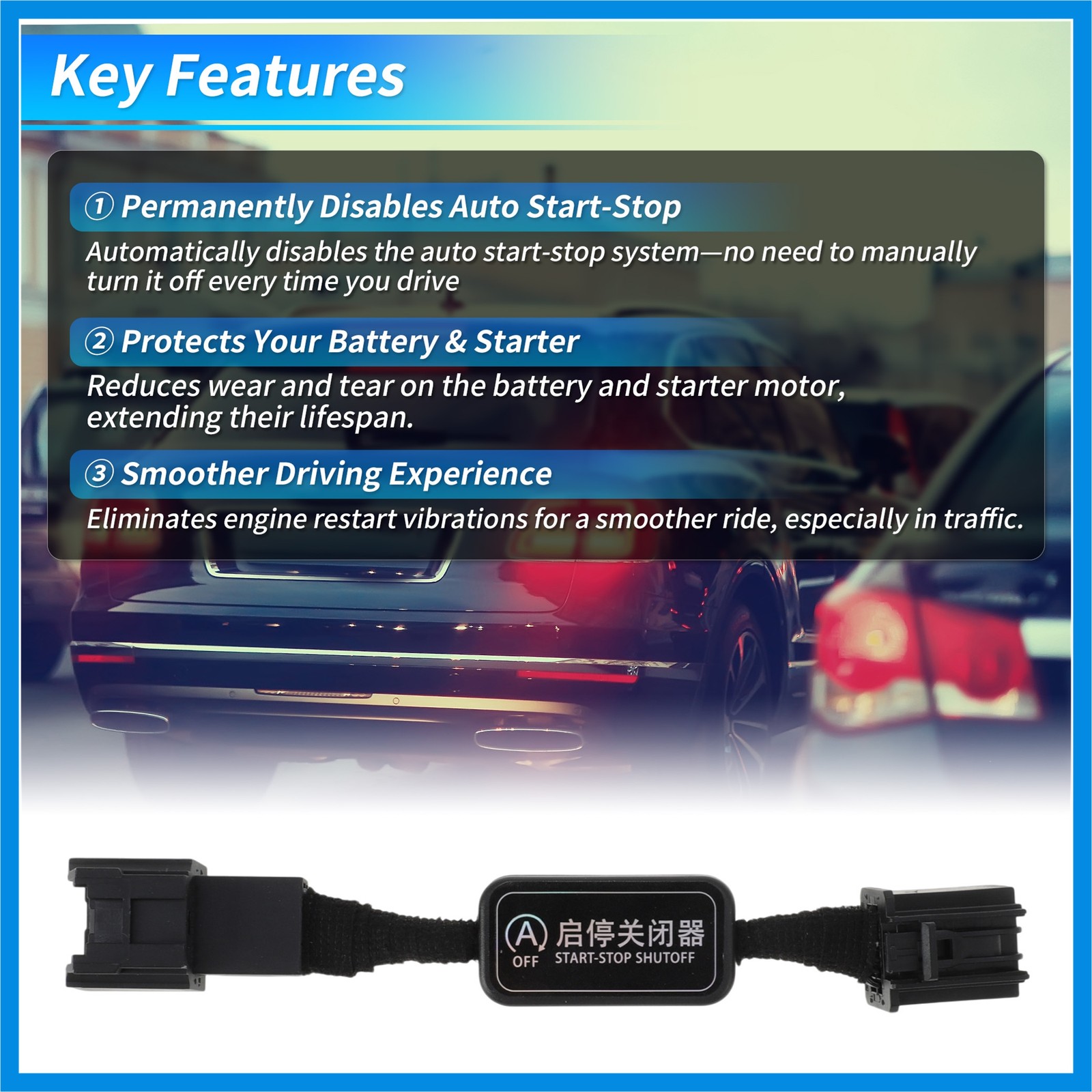 Idle Start Stop Eliminator for GMC Sierra 1500 19-21 Auto Start/Stop Disable 1Pc