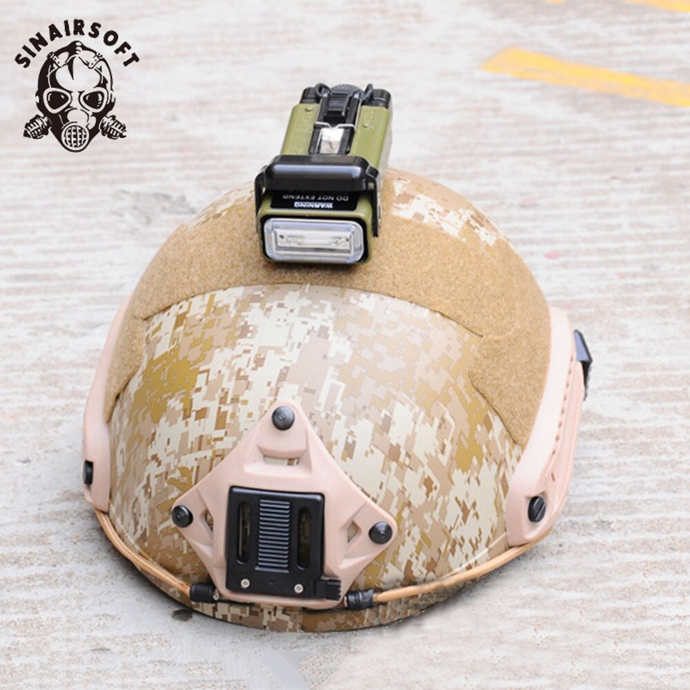 FMA Multifunction MS2000 Functional Strobe Light Working Distress Marker Helmet