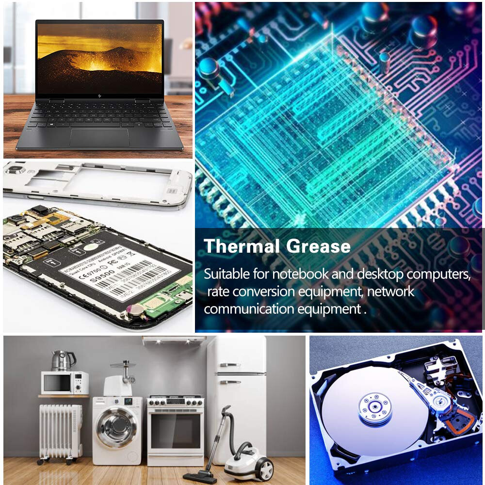 Thermal Paste Silicone Heatsink Compound Cooling Grease Syringe for PC Processor