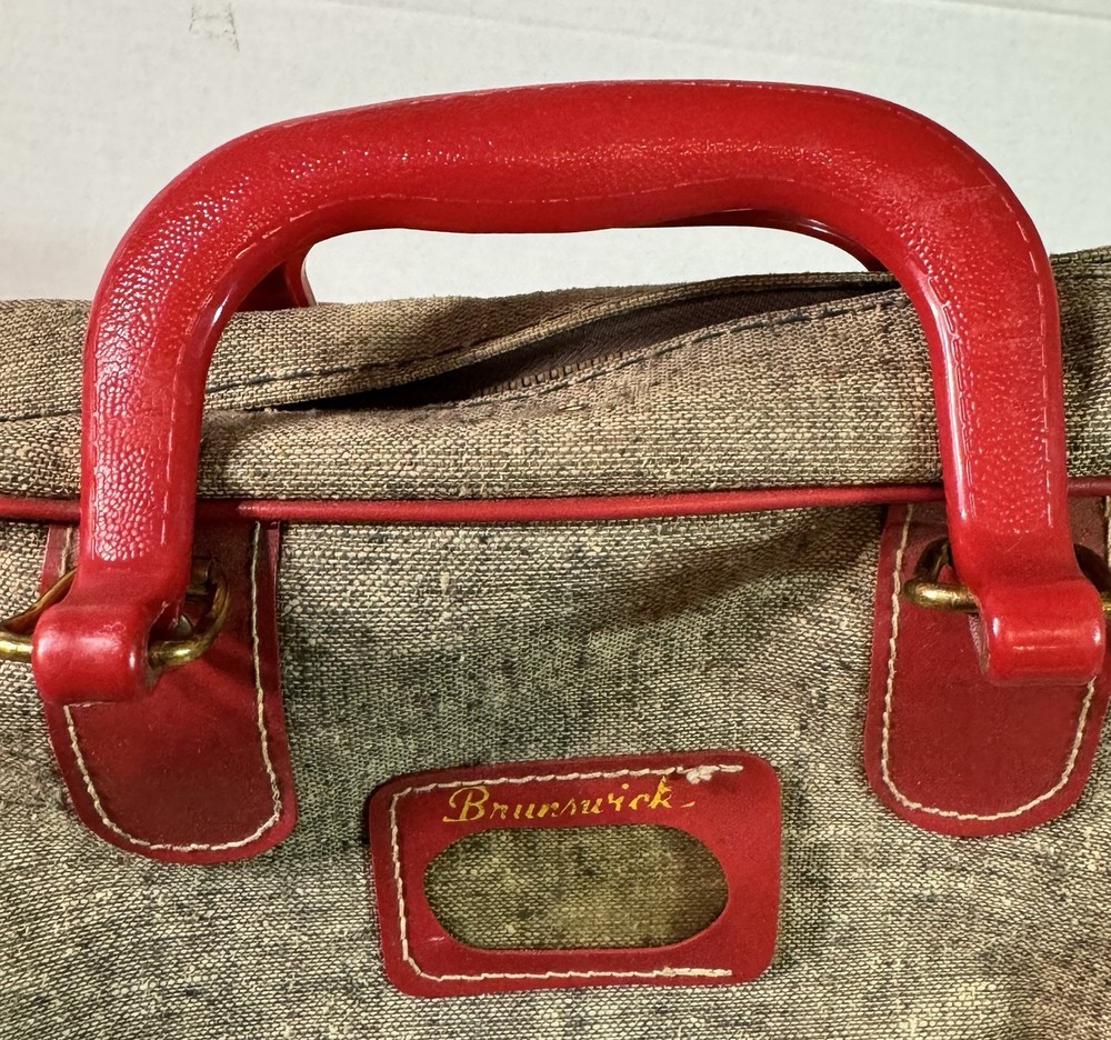 Vintage Brunswick Bowling Ball Bag Canvas