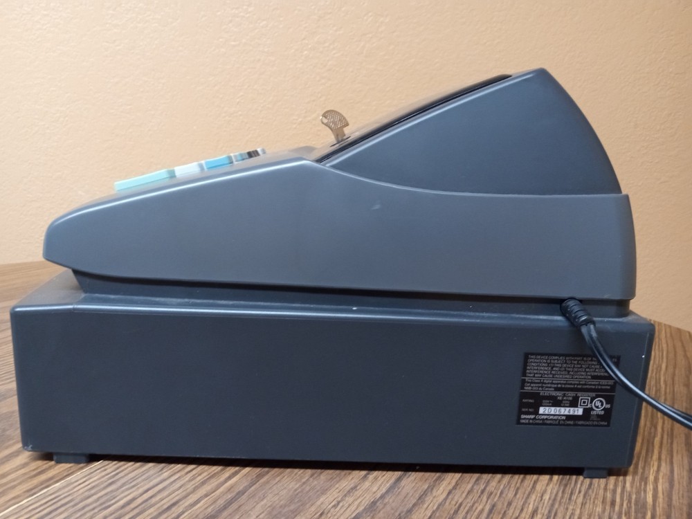 Sharp XE-A106 Electronic Cash Register With Key