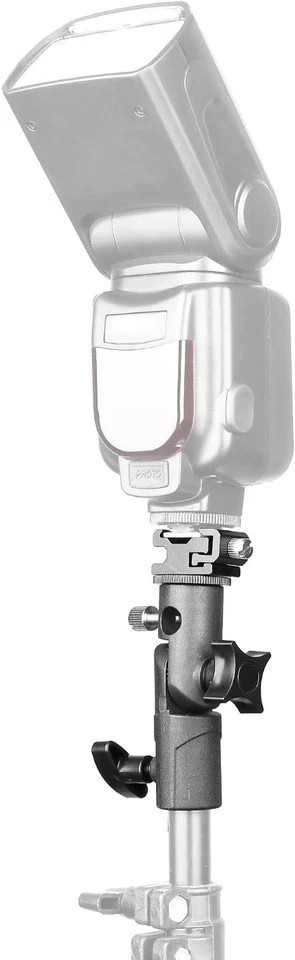 Camera Flash Speedlite Mount, Professional Swivel Stand Light Bracket, Umbrella