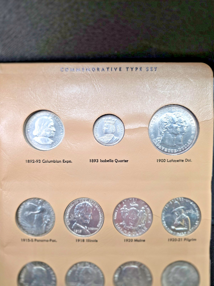 US Commemorative Silver Half $ 50c Complete Set. Including Isabella Quarter!