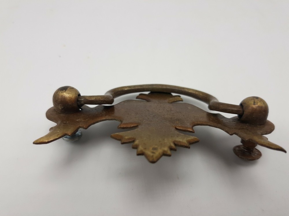 Vintage Ornamental Antique Brass Drawer Pulls
