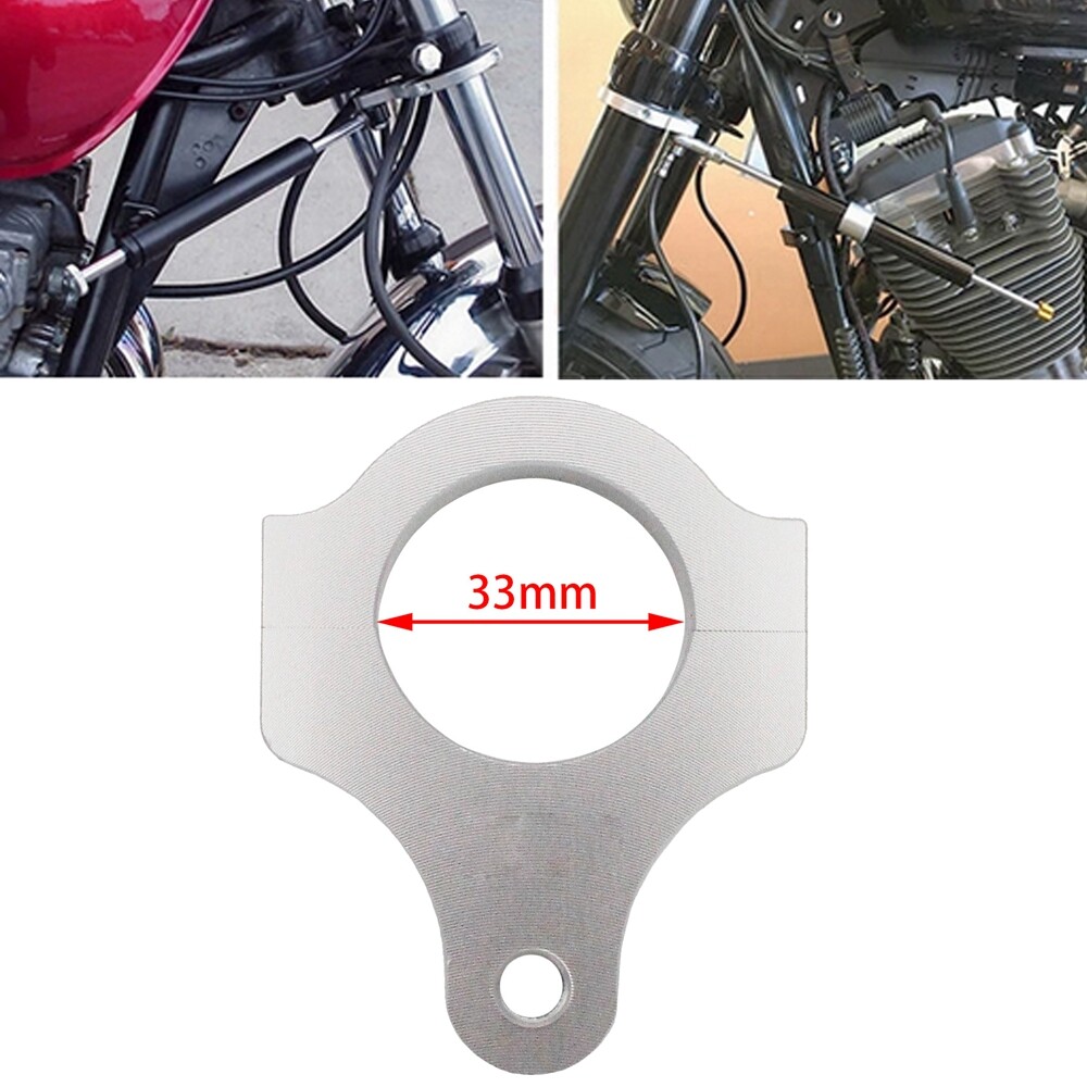 Motorcycle 33MM Steering Damper Fork Frame Stabilizer Clamp Mounting Bracket CNC