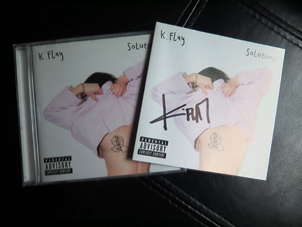 SIGNED by K Flay | Solutions | Sealed CD w AUTOGRAPHED LYRIC INSERT | MINT
