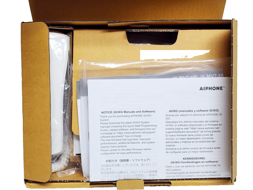 New Aiphone IX-MV7-HW-JP Touchscreen Video Master Station Intercom