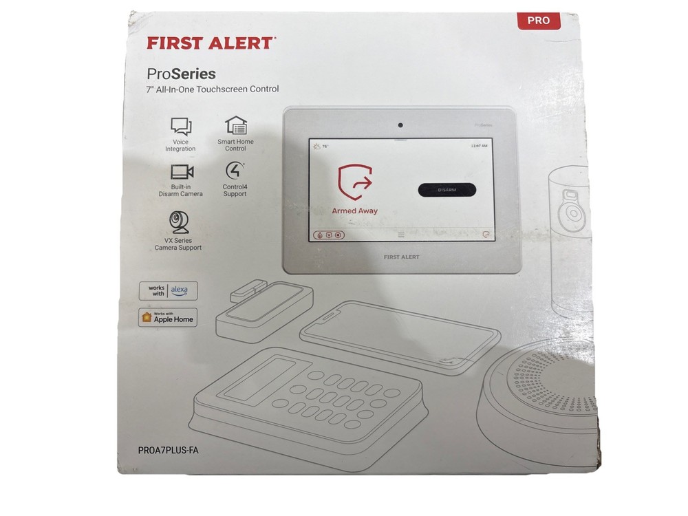 First Alert ProSeries Touchscreen Panel w/ Wifi (PROA7PLUS-FA); 7 Inch
