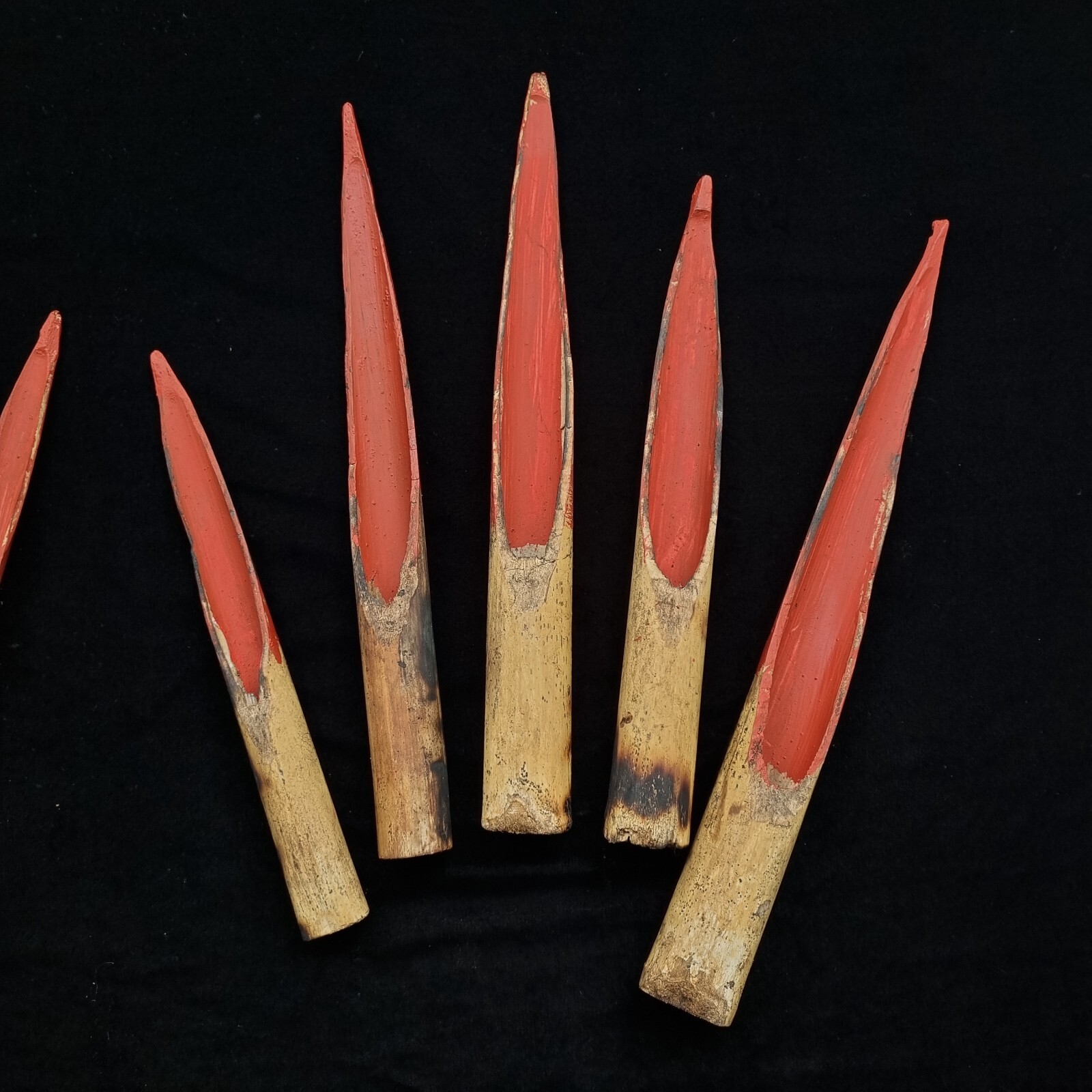 Asmat Bamboo Asaro Claws Mudmen Headhunter Papua New Guinea Carved Wooden Art