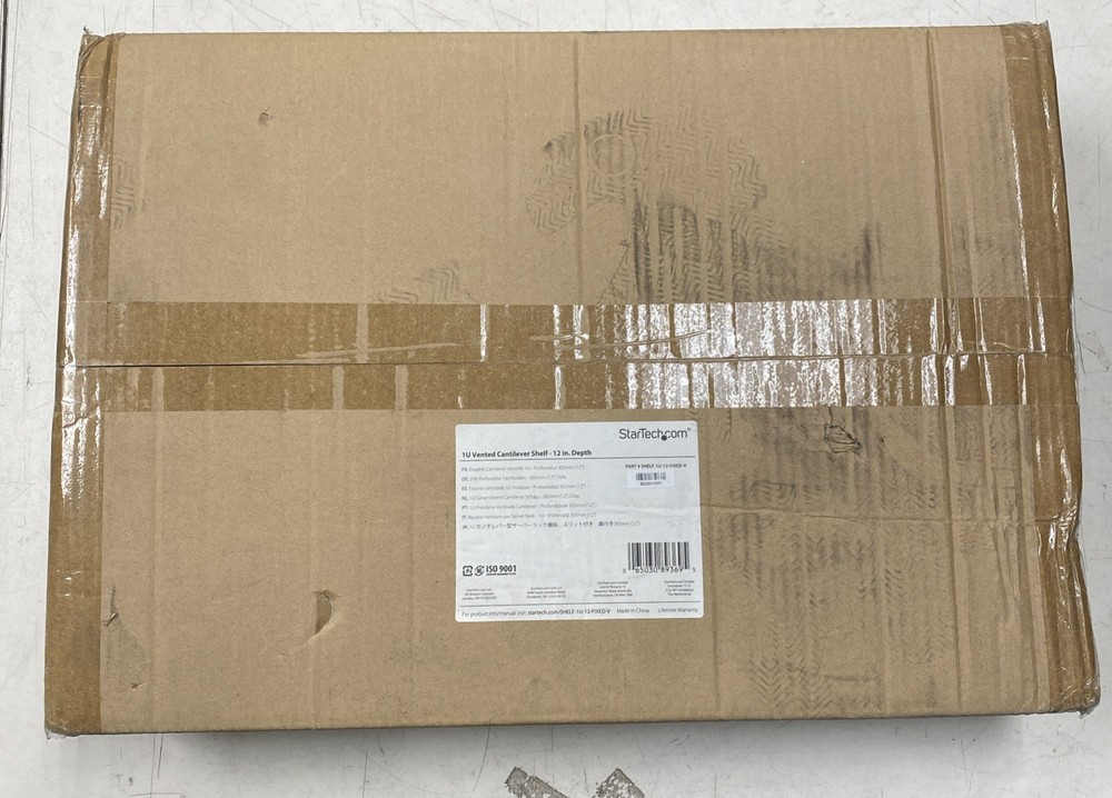 StarTech.com SHELF-1U-12-FIXED-V 1U Server Rack Shelf Universal Vented Rack