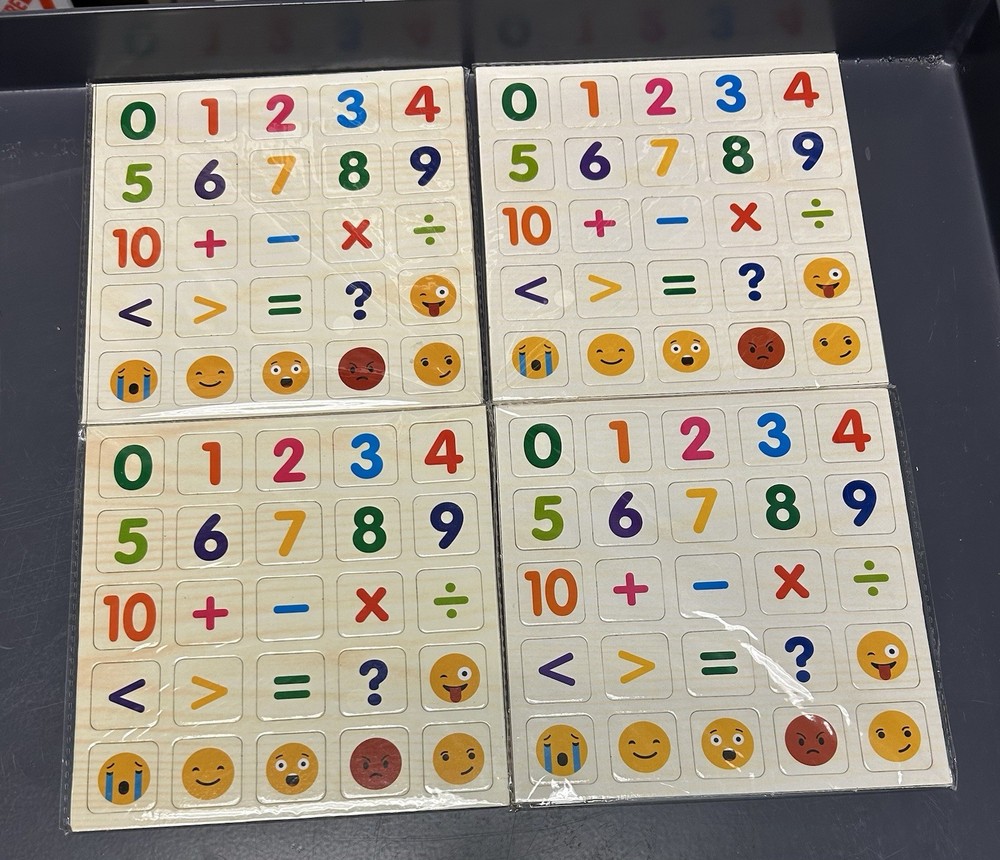 Interactive Magnetic Math tiles learn math Kids learning tiles 4 packs NEW