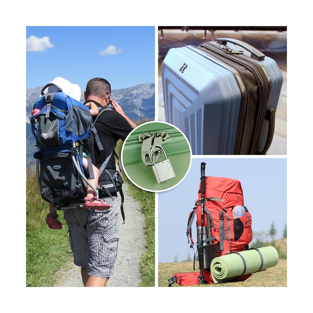 5 Pack Mini Diary Padlock, Small Locks with Keys, Tiny Luggage Locks for Trav...