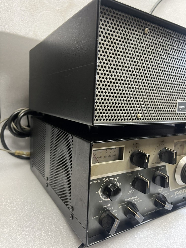 Drake T-4XC Ham Amateur Base Radio Transceiver w/ Power Supply & MS-4 Speaker