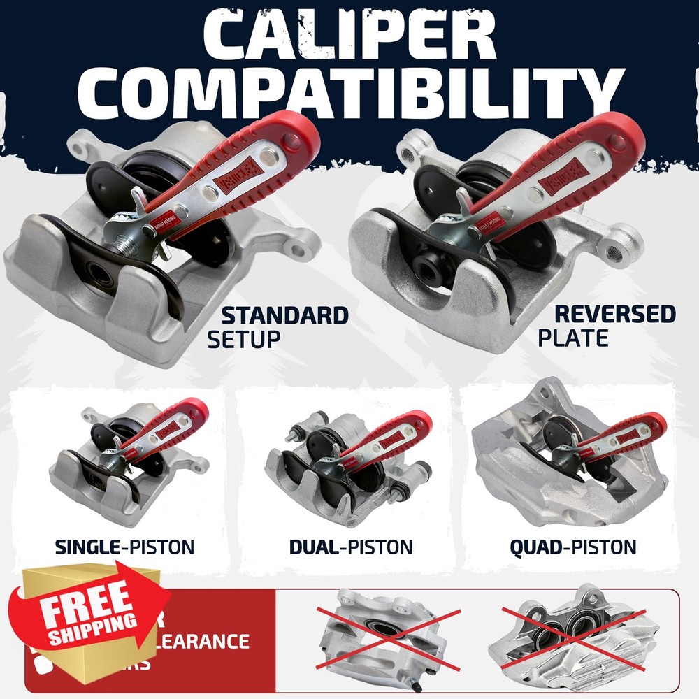Vehiclex Brake Caliper Compression Tool Ratcheting