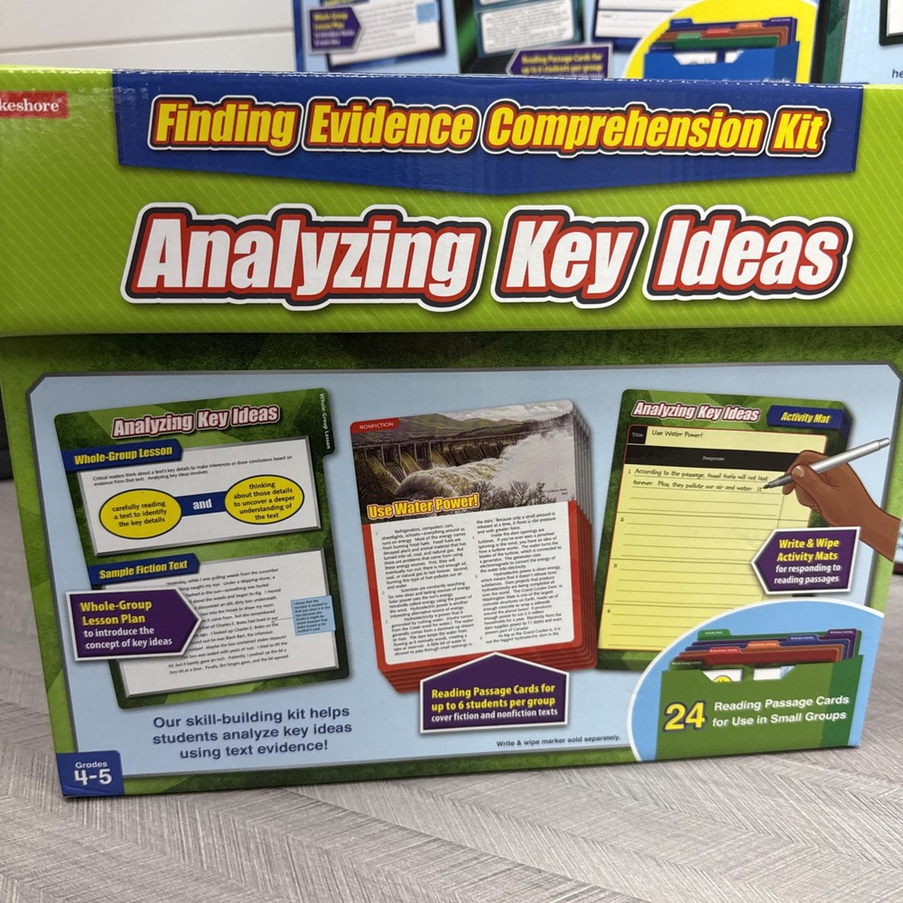 Lakeshore Finding Evidence Comprehension Kit Analyzing Key Ideas