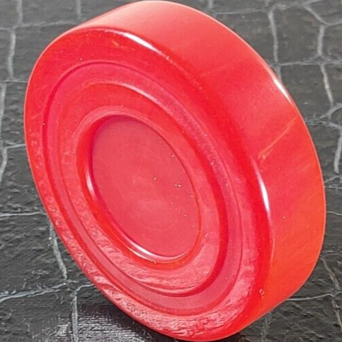 Bakelite Backgammon Chip Disc Cherry Red swirl 1.72" Replacements Catalin 1pc