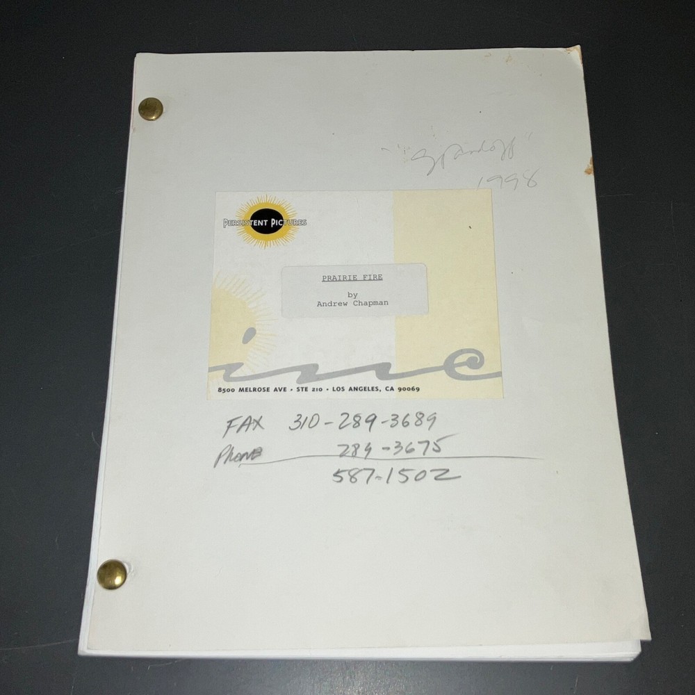 Standoff 1996 Movie Script Andrew Chapman Revised Draft Casting Notes COA